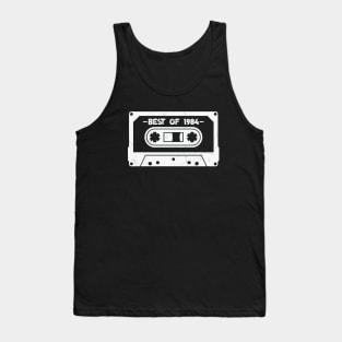 Best of 1984 Retro Cassette Tape 1984 Birthday Tank Top